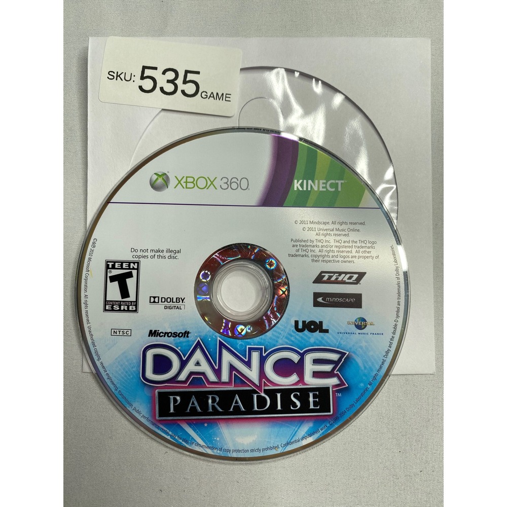 Dance Paradise Microsoft Xbox 360 Kinect